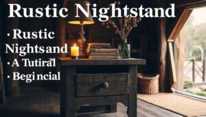 rustic nightstand