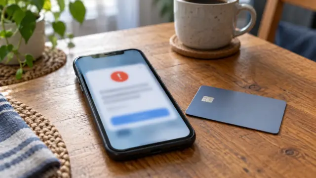 Bank impersonation scam: checking a new-payment warning