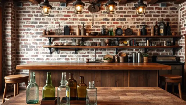 How to Build a Rustic Breakfast Bar for Country-Style Kitchens