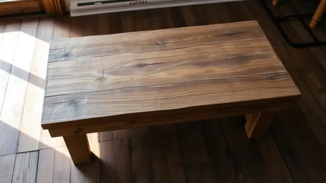 Tutorial to Make a Coffee Table with a Weathered Look