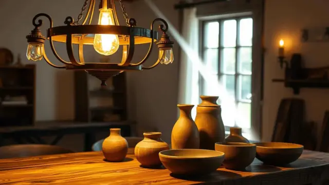 How to Use Lighting to Highlight Your Handmade Rustic Pieces
