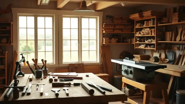 How to Set Up a Woodworking Workshop in Your Cottage or Farm